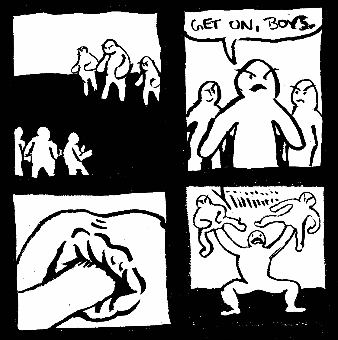 Fisting match get on boys