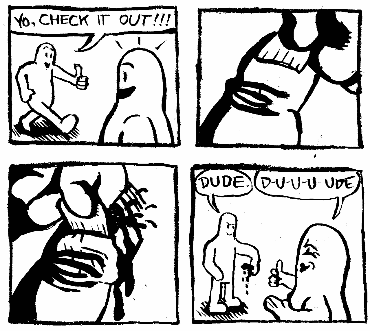 Pulling off ripping tearing gross blood fingernail 
