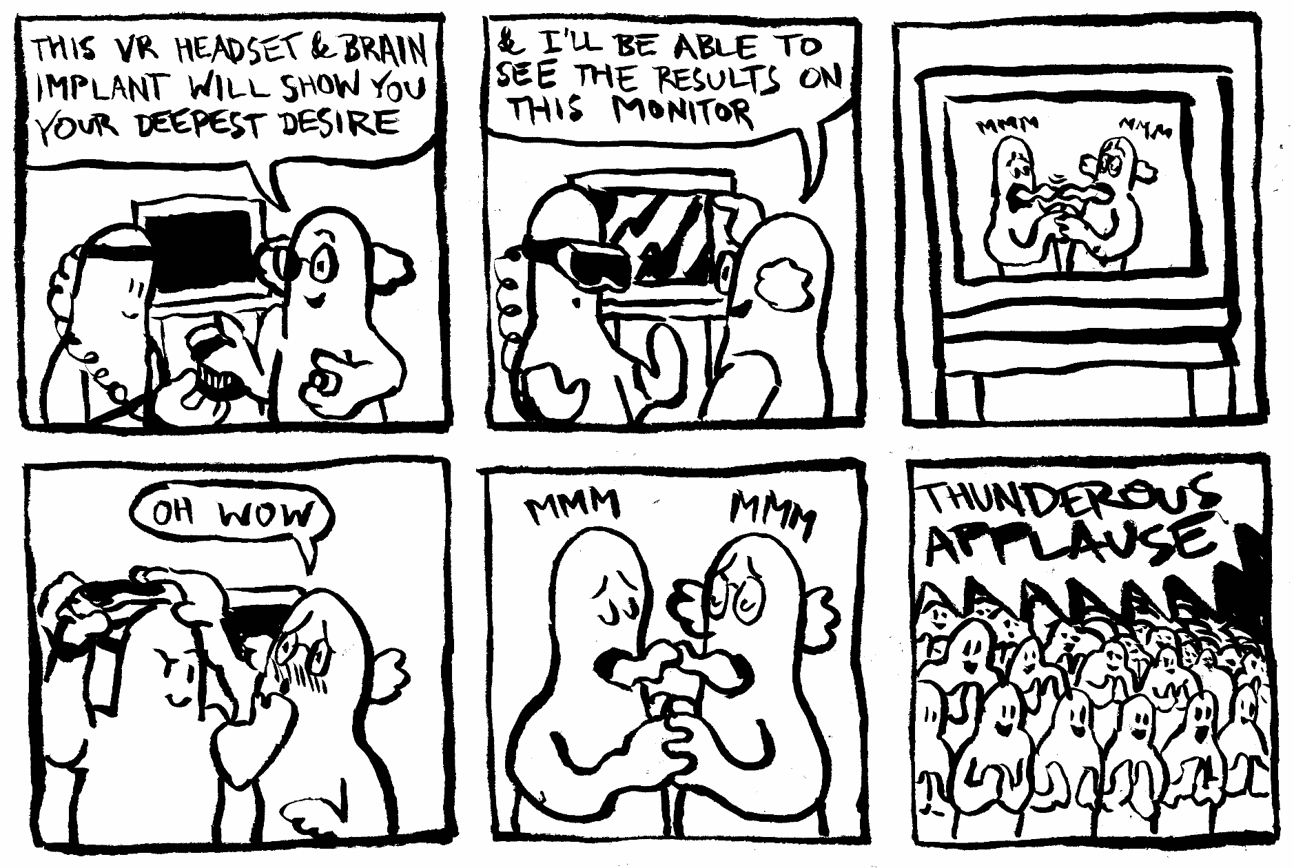 Gay Sex tongue kissing applause VR headset oculus metaverse butt ass