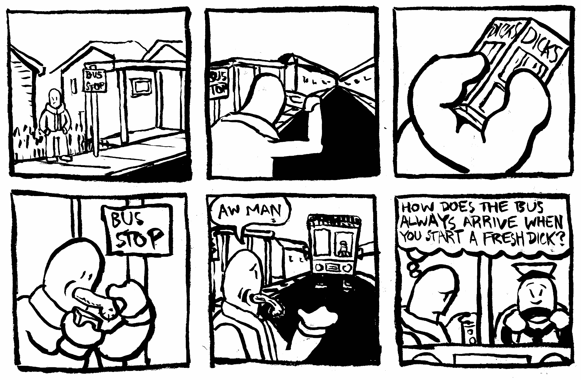 Start a fresh dick on the bus penis cock eat driver road stop public transportation