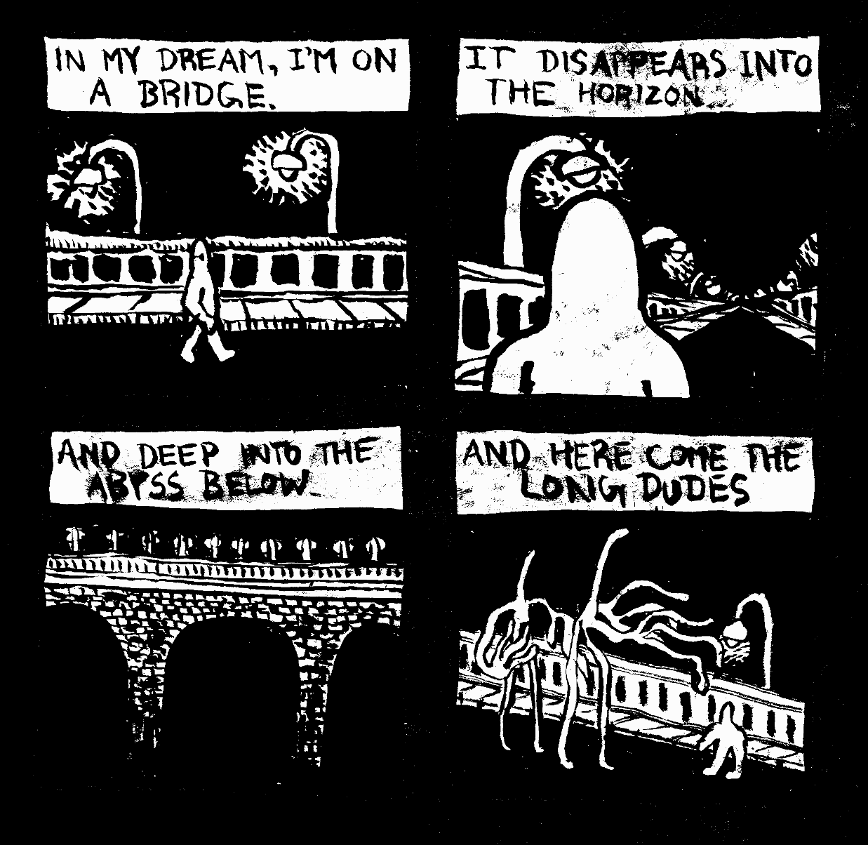 Bridge Horizon Abyss Below nightmare dream abstract