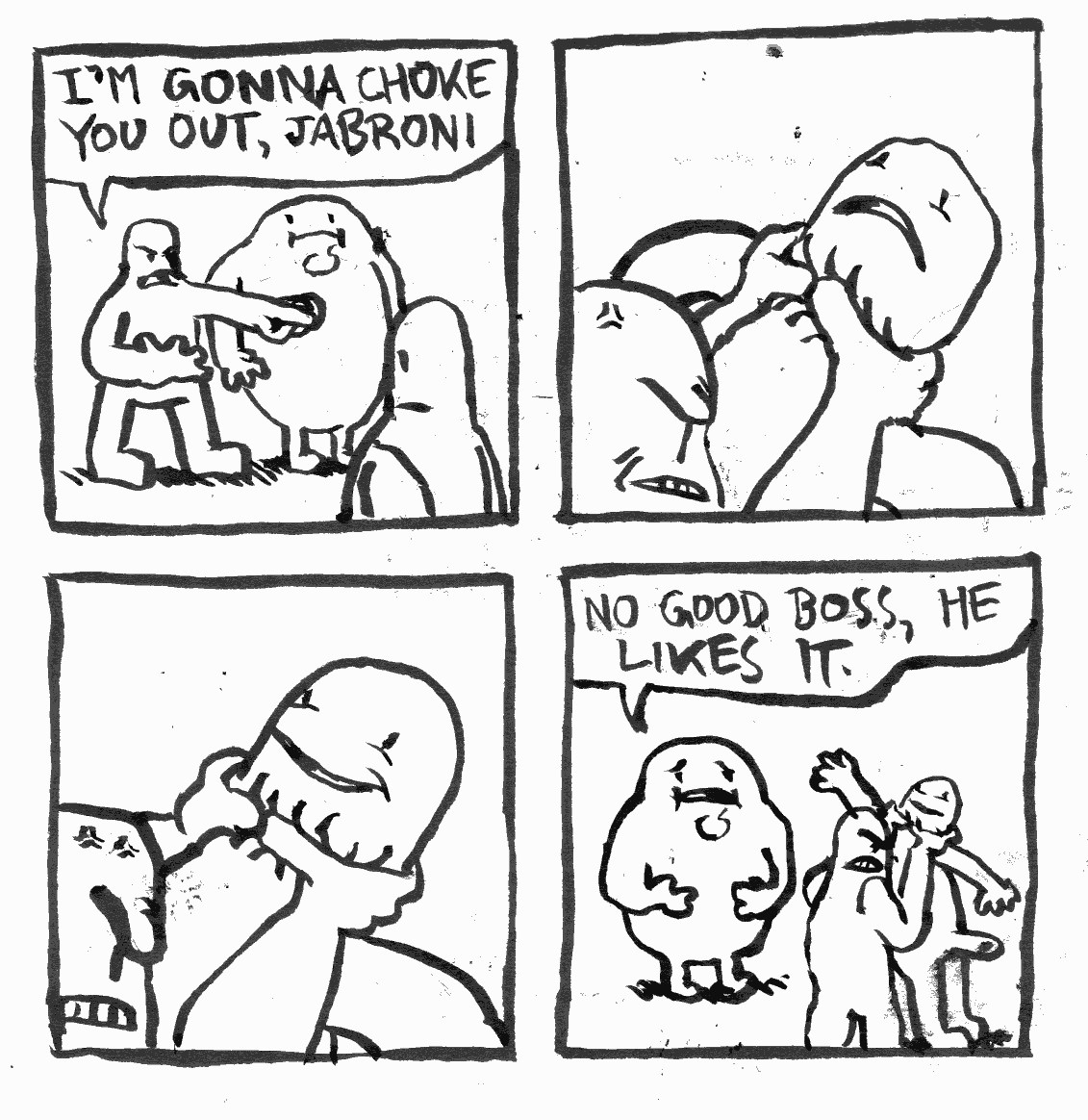 Jabroni likes BDSM choke boss mafia don mob punishment whack