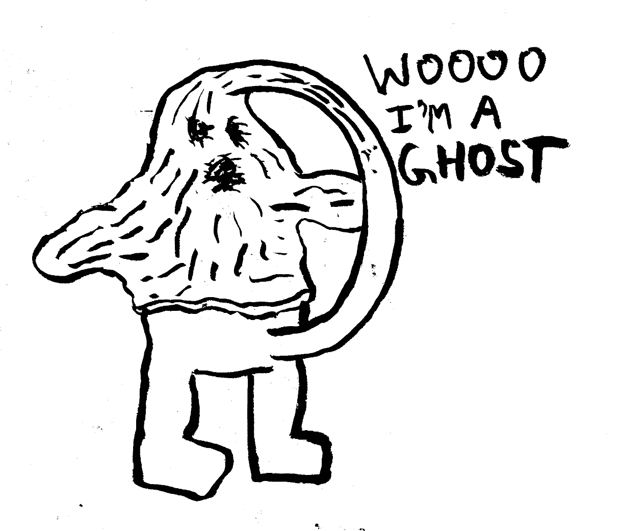 ghost stretch spooky halloween spectre ectoplasm flappy