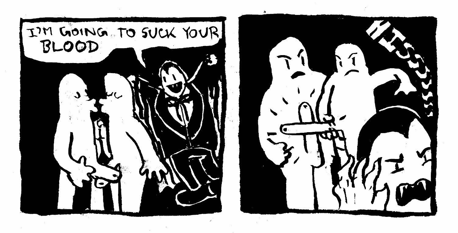 vampire crucifix gay love penis van helsing kiss blood suck