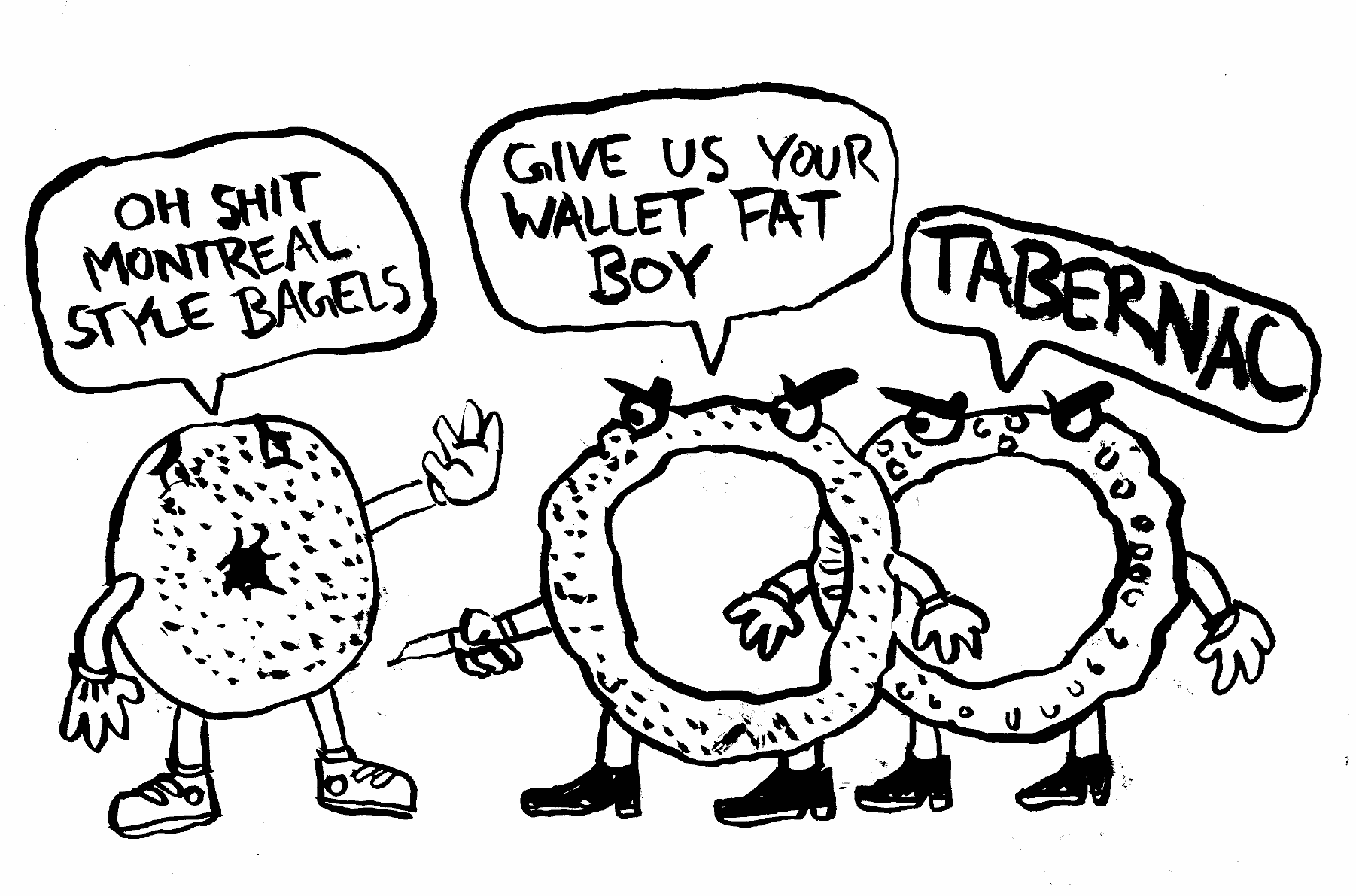 tabarnak tabernac oh shit wallet fat boy mugging angry sesame seed poppy