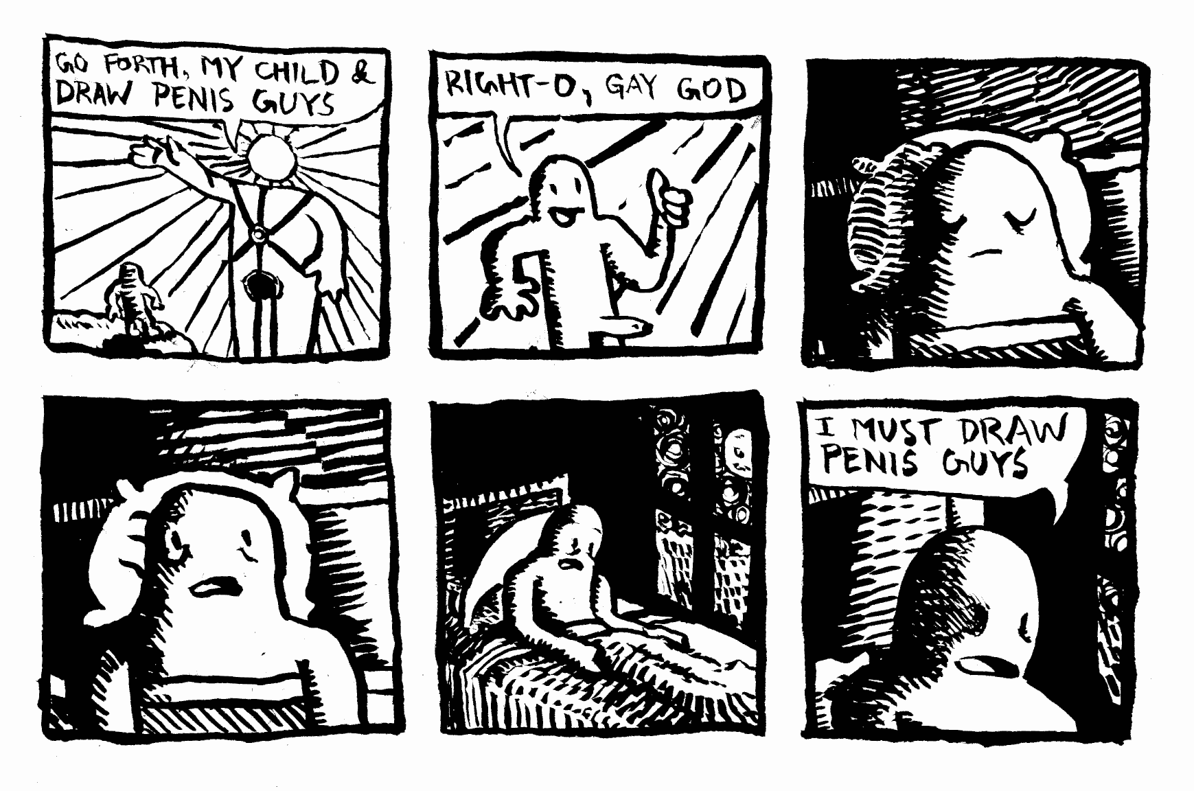 must draw penis guys leather farness almighty visions wake up message prophet