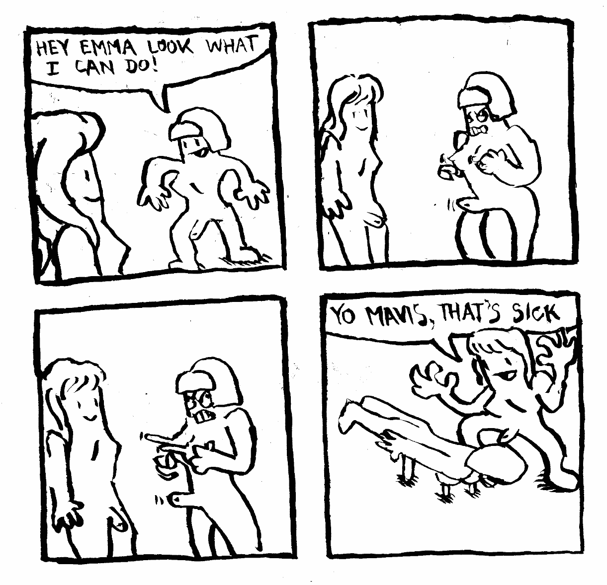 trans women woman emma mavis nipples penis tripod that's sick plank core strangth