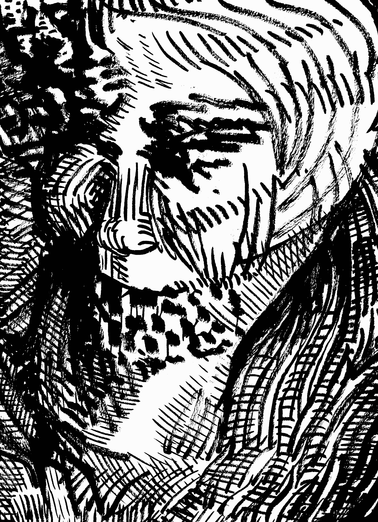 portrait of grandmother hopefully she has found peace in the afterlife and understands the meaning of love that eluded her during her life