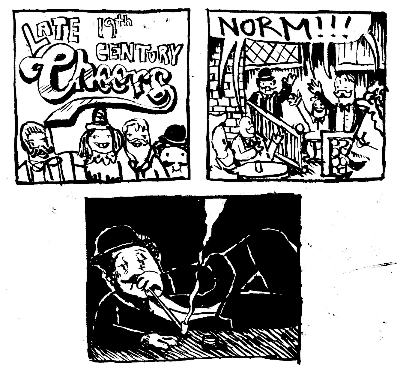 opium den norm boston bar sam diane cliff frasier smoke strung out junkie