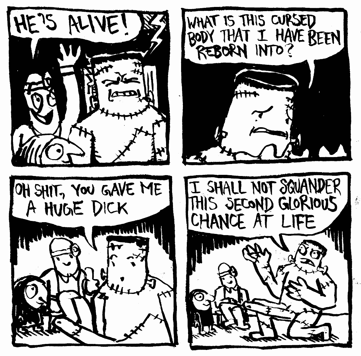 doctor igor huge dick penis cursed body shelley mary will not squander this second glorious chance at life