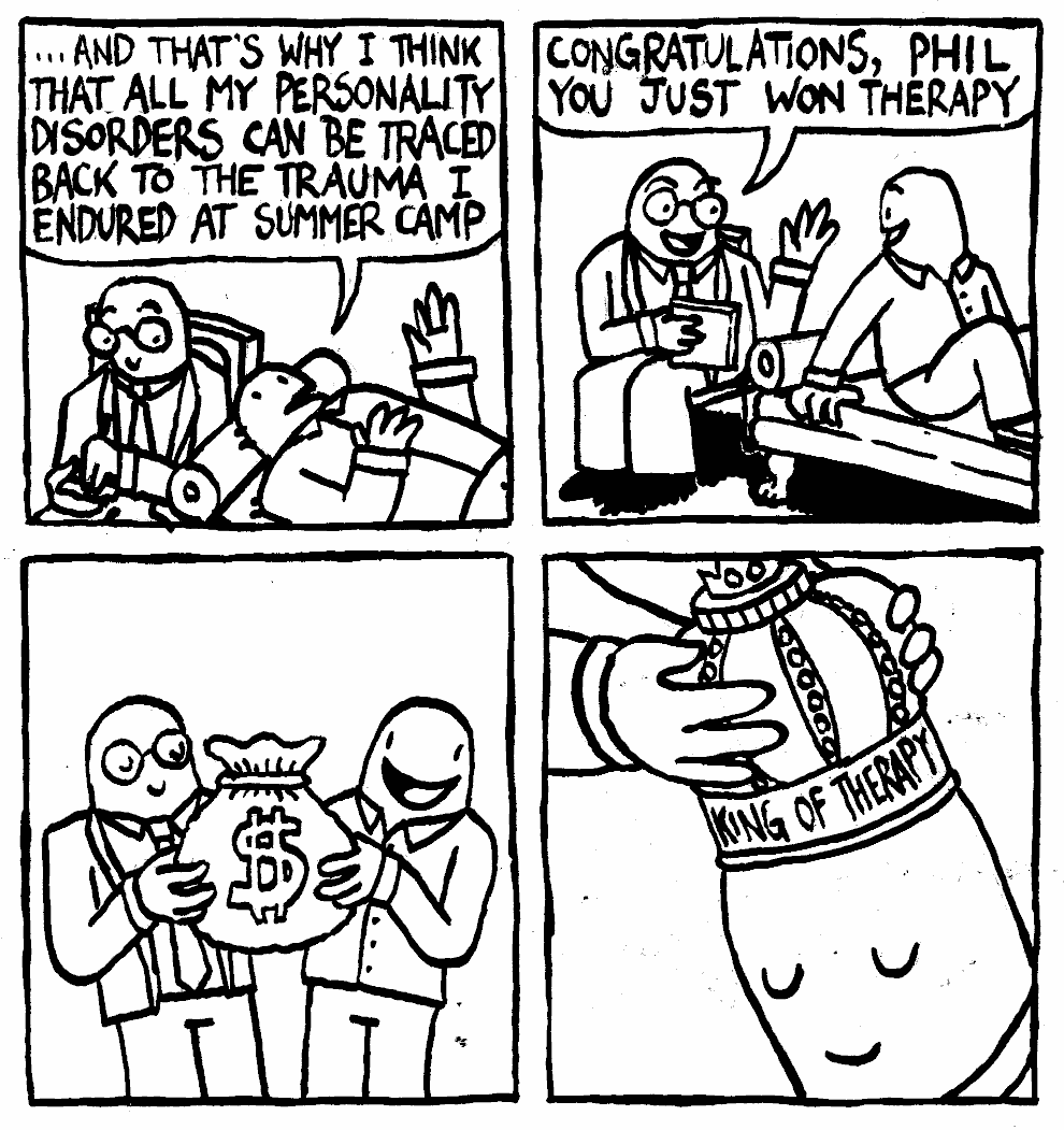 psychology therapy personality disorder crown bag of money with dollar sign on it