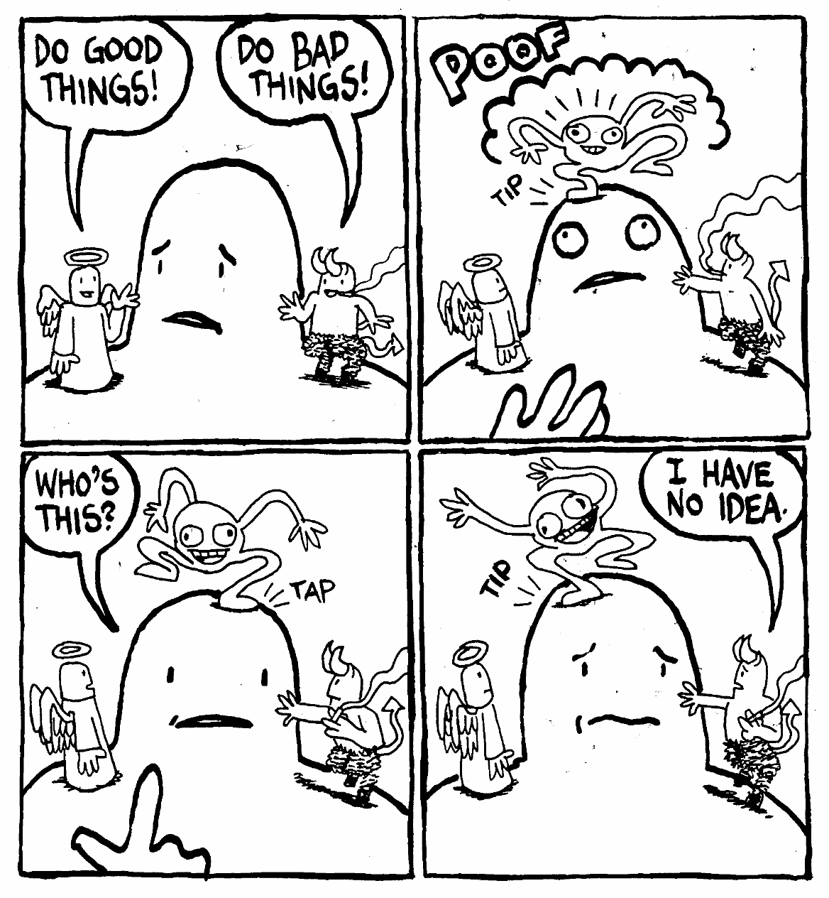 guy in the middle manic choice that is neither good nor evil